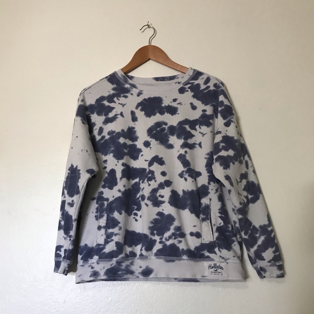 hollister tie die sweatshirt